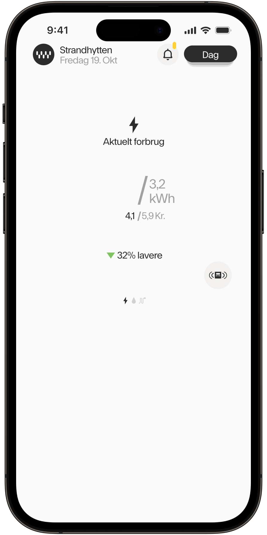 Phone frame with static content