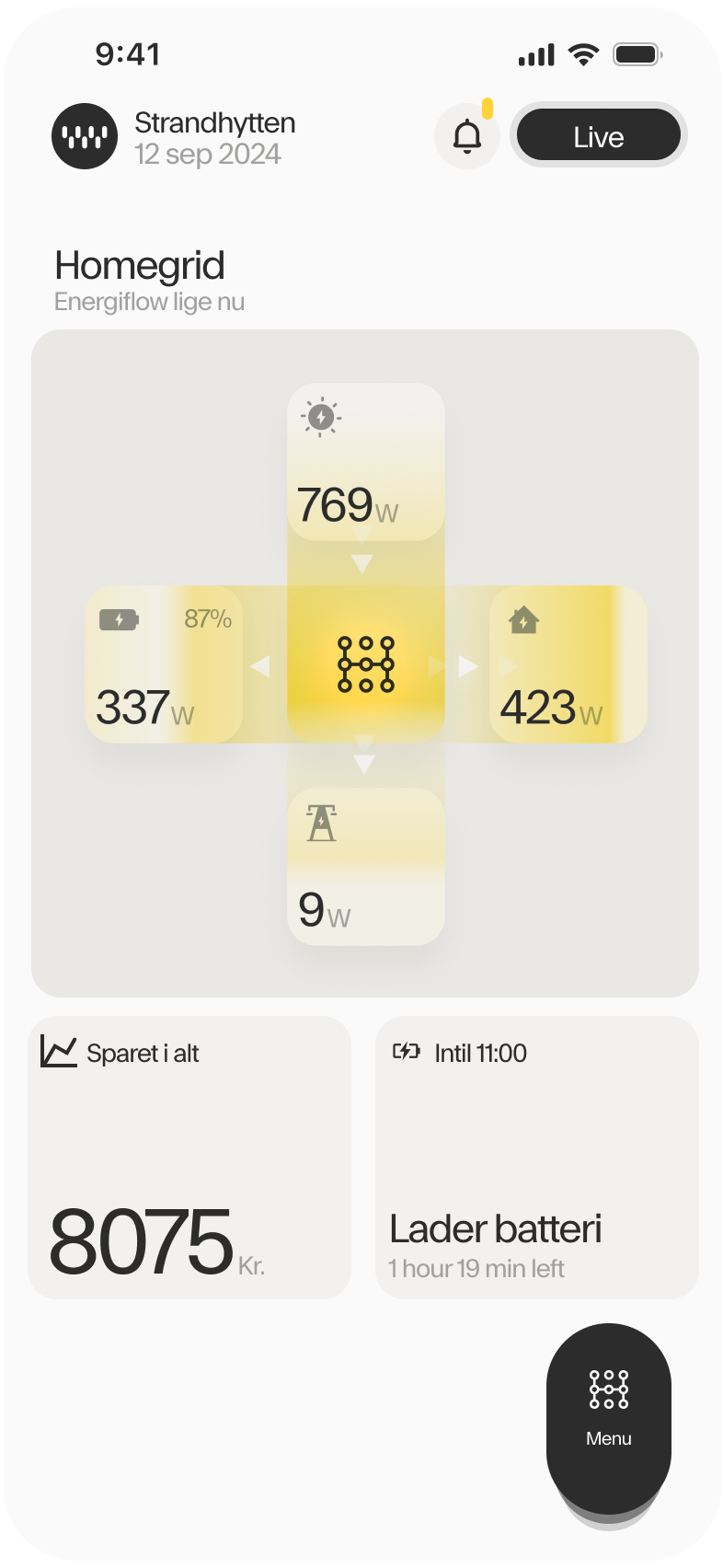 History heat forcest on app screen